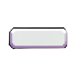 Botón de radio vacío — sprite pixel art 256×256