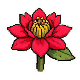 Flor de Rafflesia — sprite pixel art 256×256