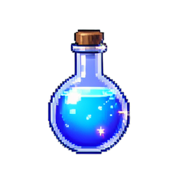 Rage Potion — 256×256 pixel art sprite
