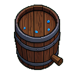 Rain Barrel (16-Bit) - 256x256 pixel art sprite