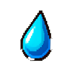 Rain Drop - 256x256 pixel art sprite