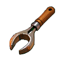 Raku Tongs Long — 256×256 pixel art sprite