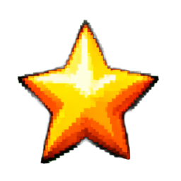 Rank Star - 256x256 pixel art sprite