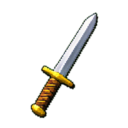 레이피어 (16비트) — 256×256 픽셀 아트 스프라이트