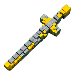Rapier (Voxel) - 256x256 pixel art sprite