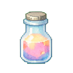 Seltene Angriffstrank — 256×256 Pixel-Art-Sprite