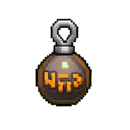 Colgante de Sabiduría Raro — sprite pixel art 256×256