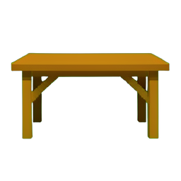 ラタンのダイニングテーブル — 256×256 ピクセルアートスプライト