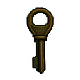 Porta llaves de ratán — sprite pixel art 256×256