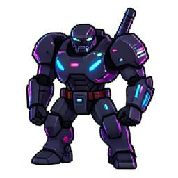Piloto Rebelde Blindado — sprite pixel art 256×256