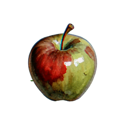 Red Apple (Atmospheric) - 256x256 pixel art sprite