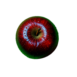 Red Apple (Cinematic) - 256x256 pixel art sprite