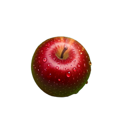 Red Apple (HD-2D) - 256x256 pixel art sprite