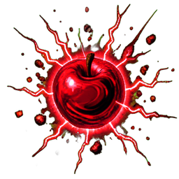 Red Apple (VFX) - 256x256 pixel art sprite