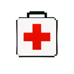 Kit de cruz rojo — sprite pixel art 256×256