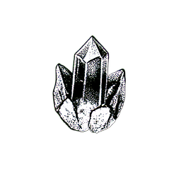 Rote Edelstein (1-Bit) — 256×256 Pixel-Art-Sprite