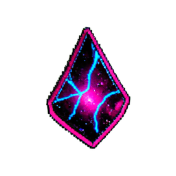 Red Gem (Cyberpunk) - 256x256 pixel art sprite