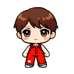 Red Jeans — 256×256 pixel art sprite