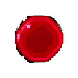 붉은 점액 (16비트) — 256×256 픽셀 아트 스프라이트