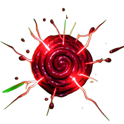 Red Slime (VFX) - 256x256 pixel art sprite