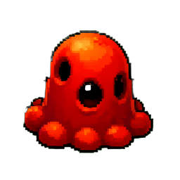 Red Slime - 256x256 pixel art sprite