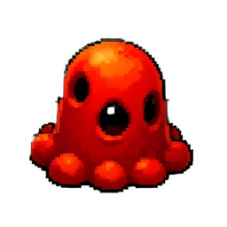 Red Slime — 256×256 pixel art sprite