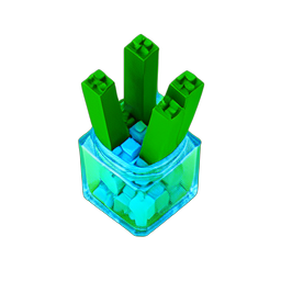 Reed Water (Voxel) - 256x256 pixel art sprite