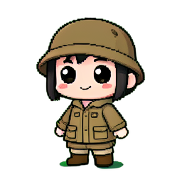 Flüchtling — 256×256 Pixel-Art-Sprite