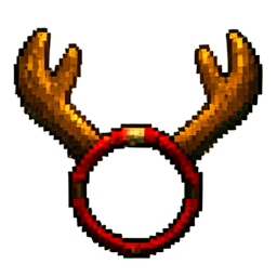 Faixa de chifre de rena — sprite pixel art 256×256