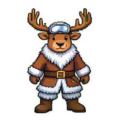 Laisse du Trappeur de Renne — sprite pixel art 256×256