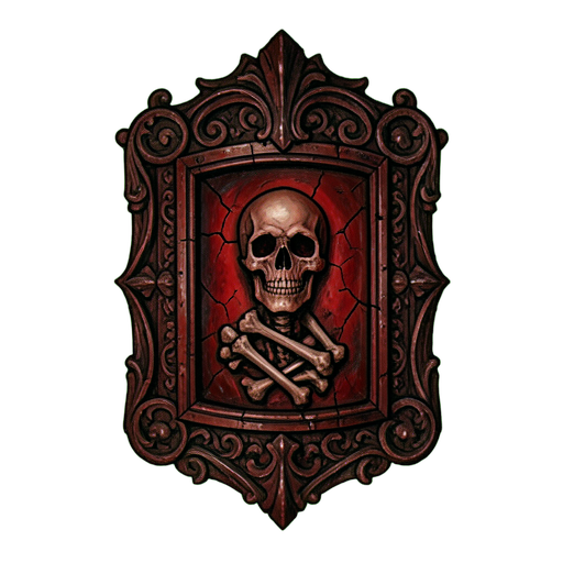 Reliquary Saint Bones — 512×512 pixel art sprite
