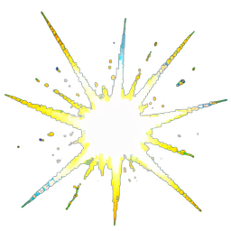 Effet de lumière de respawn — sprite pixel art 256×256
