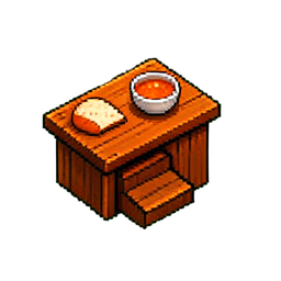 Restaurant (16-Bit) — 256×256 Pixel-Art-Sprite