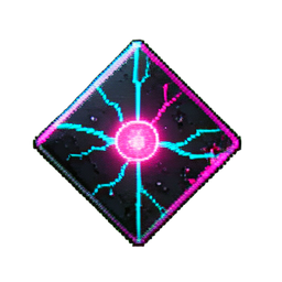Reviviertes Stein (Cyberpunk) — 256×256 Pixel-Art-Sprite