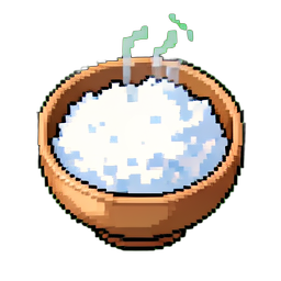 Rice Bowl (16-Bit) - 256x256 pixel art sprite