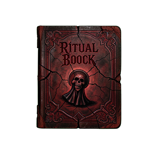 Livro Ritual de Couro — sprite pixel art 512×512