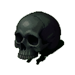 Cráneo Ritual — sprite pixel art 256×256