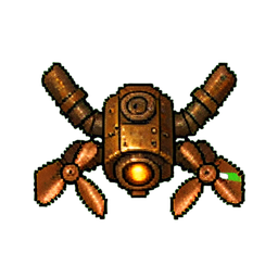 Robot Drone (16-Bit) - 256x256 pixel art sprite