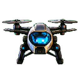 Robot Drone - 256x256 pixel art sprite