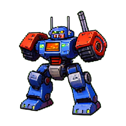 ロボット工場 — 256×256 ピクセルアートスプライト