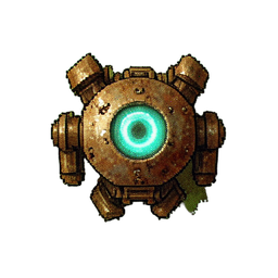 Robot Soldier (Atmospheric) - 256x256 pixel art sprite