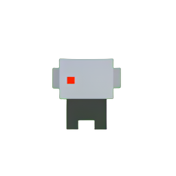 Robot Soldier (Low-Res) - 256x256 pixel art sprite