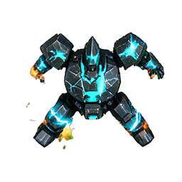 Robot Soldier (VFX) - 256x256 pixel art sprite
