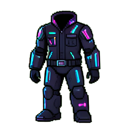 Roboter-Spezialisten Laborkittel (Filmisch) — 256×256 Pixel-Art-Sprite