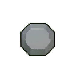 Rock Large (Low-Res) - 256x256 pixel art sprite