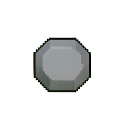 Rock Large (Low-Res) — 256×256 pixel art sprite