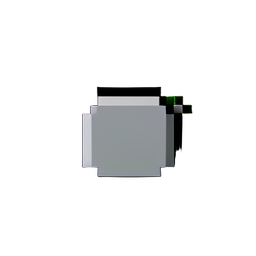 Fels Mittel (Niedrige Auflösung) — 256×256 Pixel-Art-Sprite