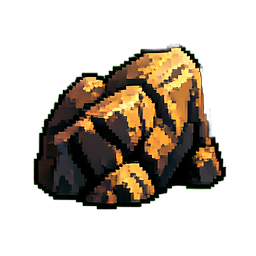 Rock Medium — 256×256 pixel art sprite