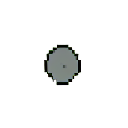 Roca Pequeña (Baja Res) — sprite pixel art 256×256