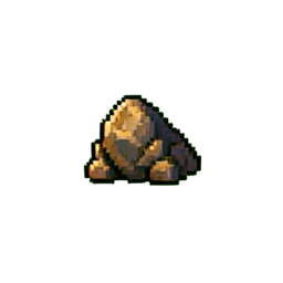 바위 작음 — 256×256 픽셀 아트 스프라이트